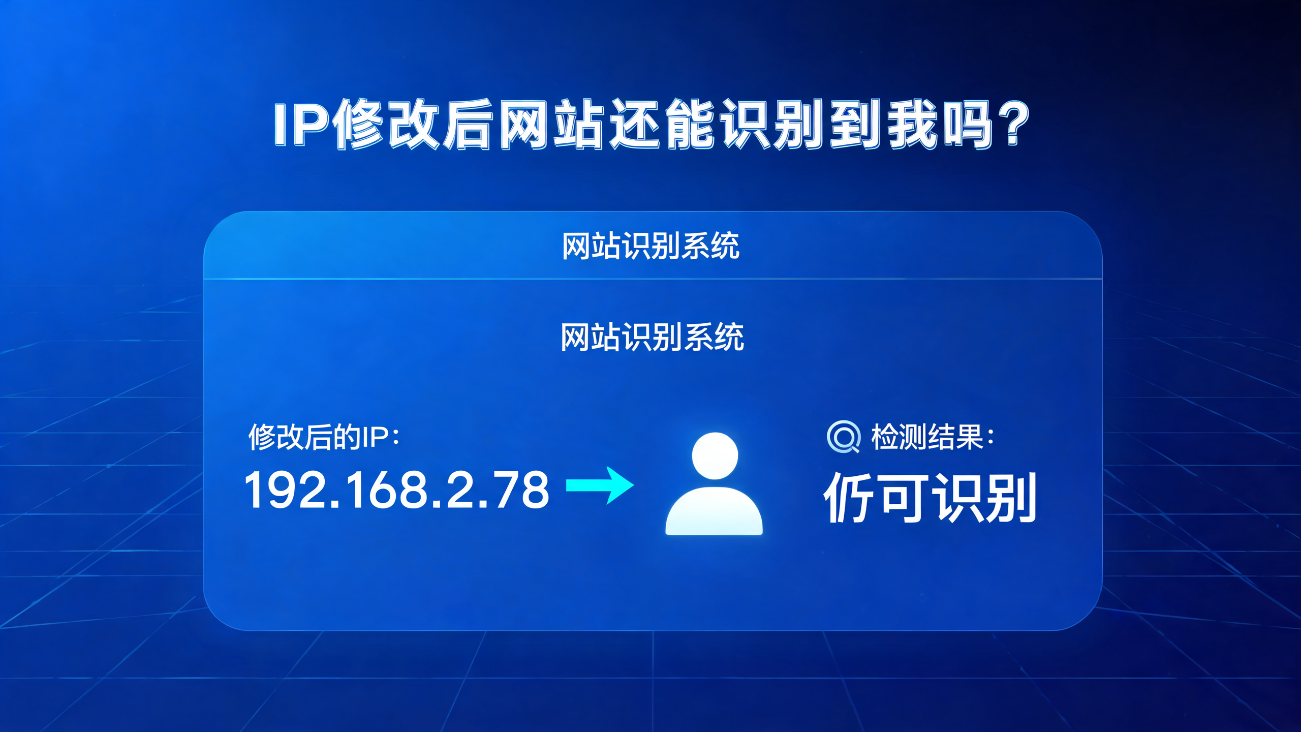 IP修改后网站还能识别到我吗？配图